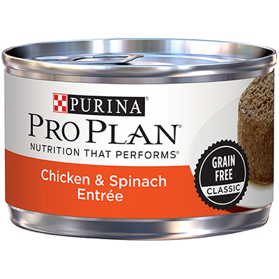 Purina Pro Plan Chicken and Spinach Entrée Grain Free Classic Canned Cat