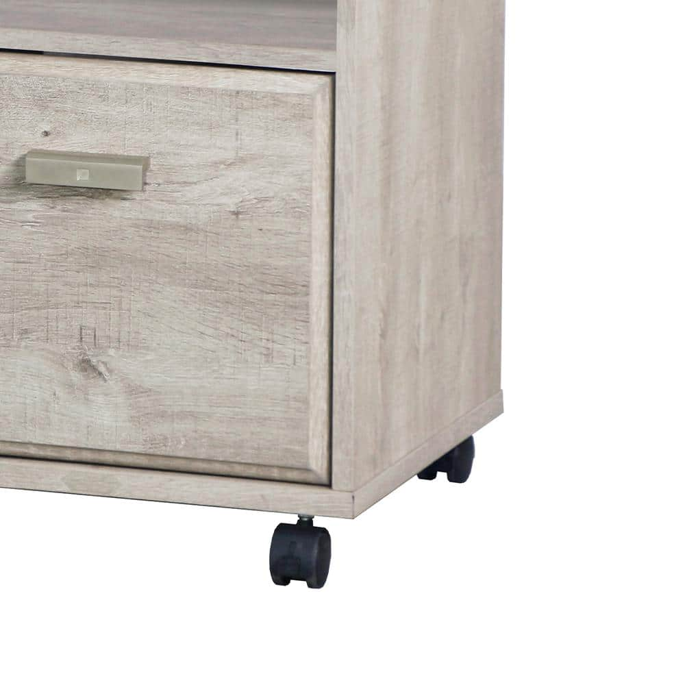 SAINT BIRCH Elma Washed Gray Pedestal File Cabinet SBEL4109MFWG