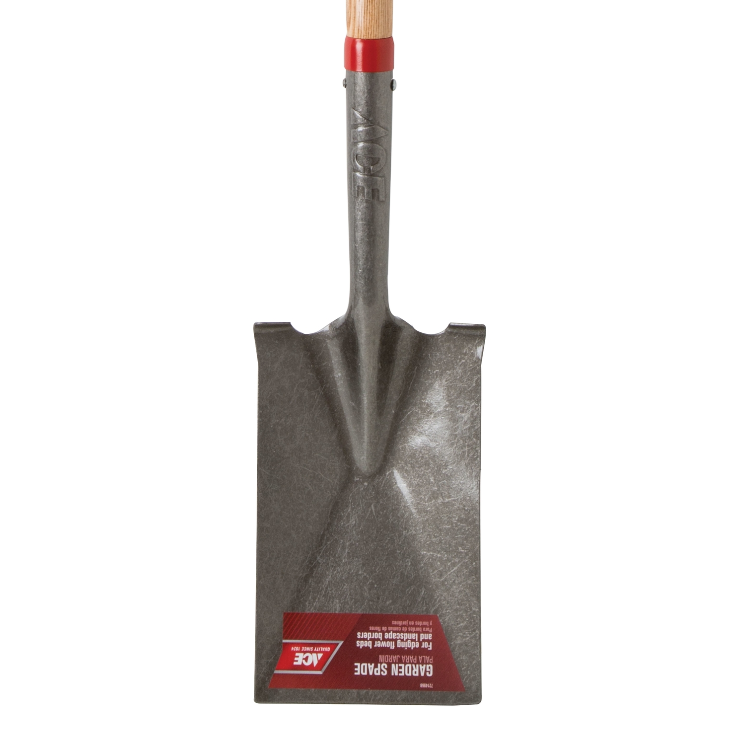 Ace 58 in. Steel Square Garden Spade Wood Handle