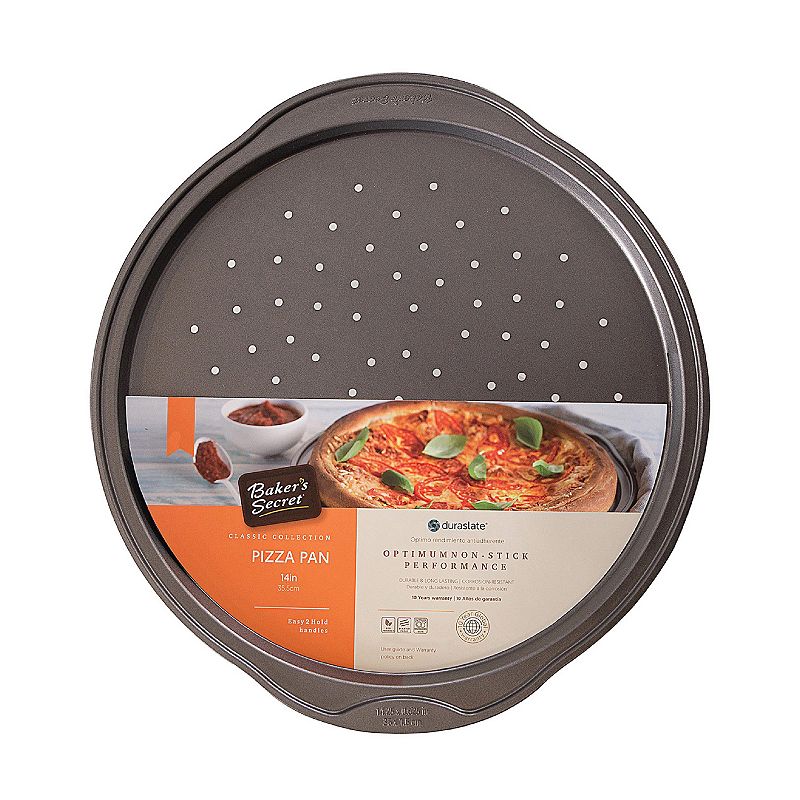 Baker's Secret Non-stick Pizza Pan 0.8x15.3x16.6 Classic Line Carbon Steel