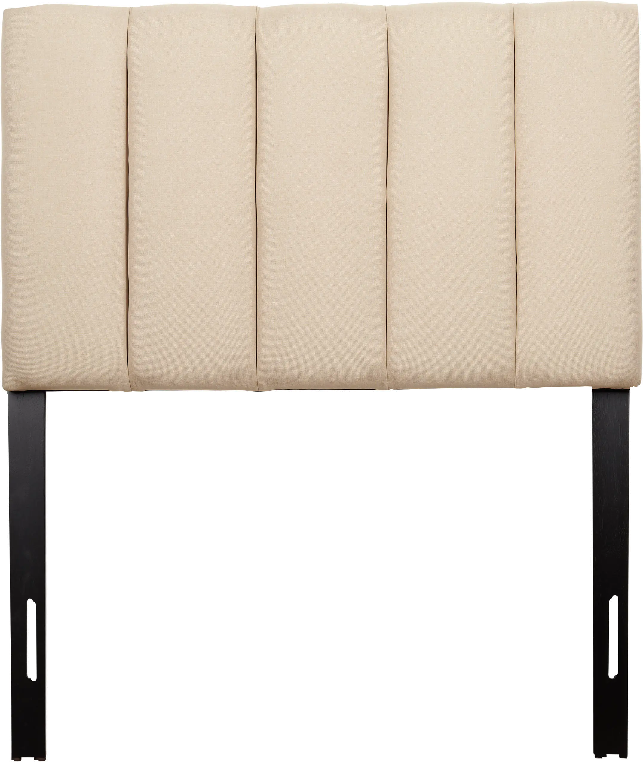 Helena Cream Velvet Twin Headboard