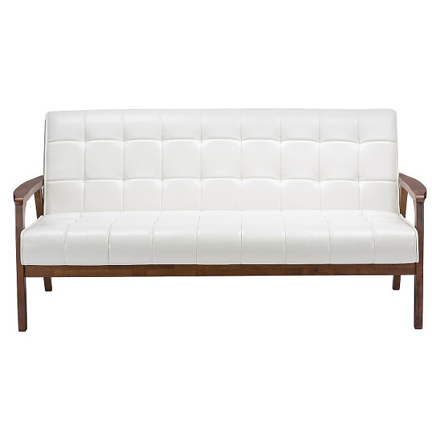 Mid century Masterpieces Sofa White Baxton Studio