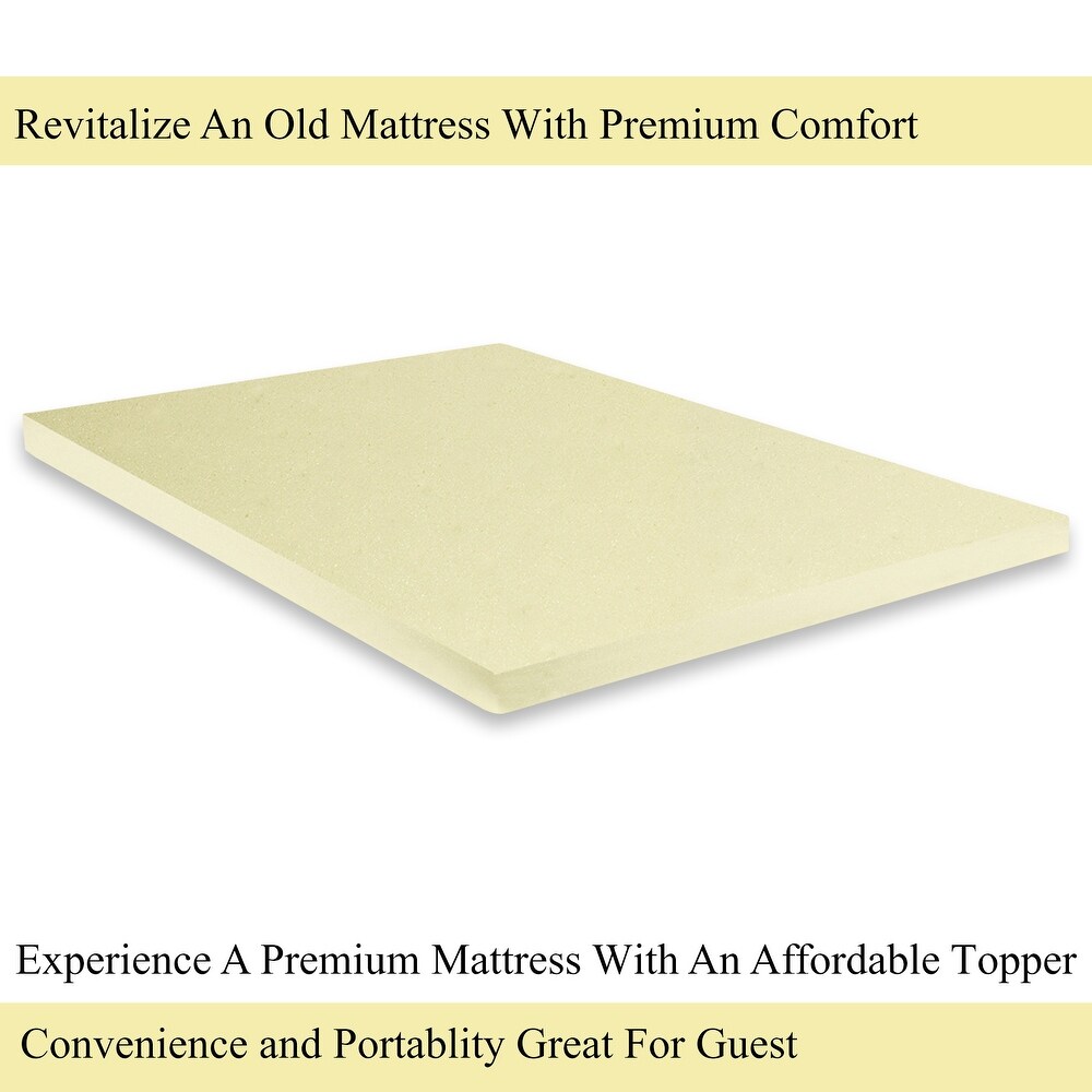 ONETAN   1 inch Foam Topper Adds Comfort to Mattress.