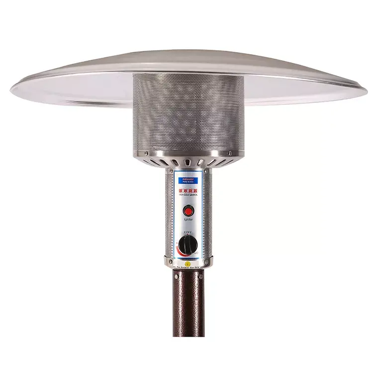 Outdoor Gas powered Profesional propane patio heater with table coated iron pellet sun quartz glass tube gas Patio Heater