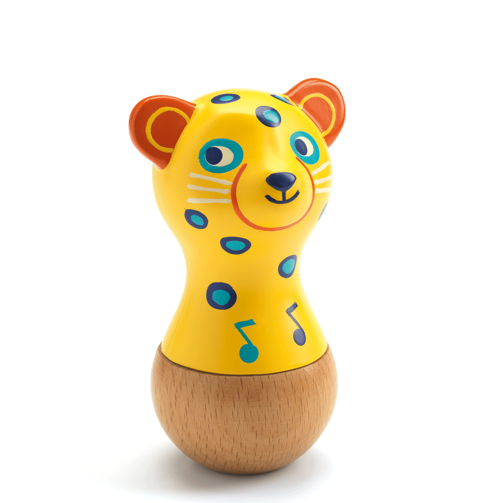 Animambo Wooden Jaguar Maraca by Djeco