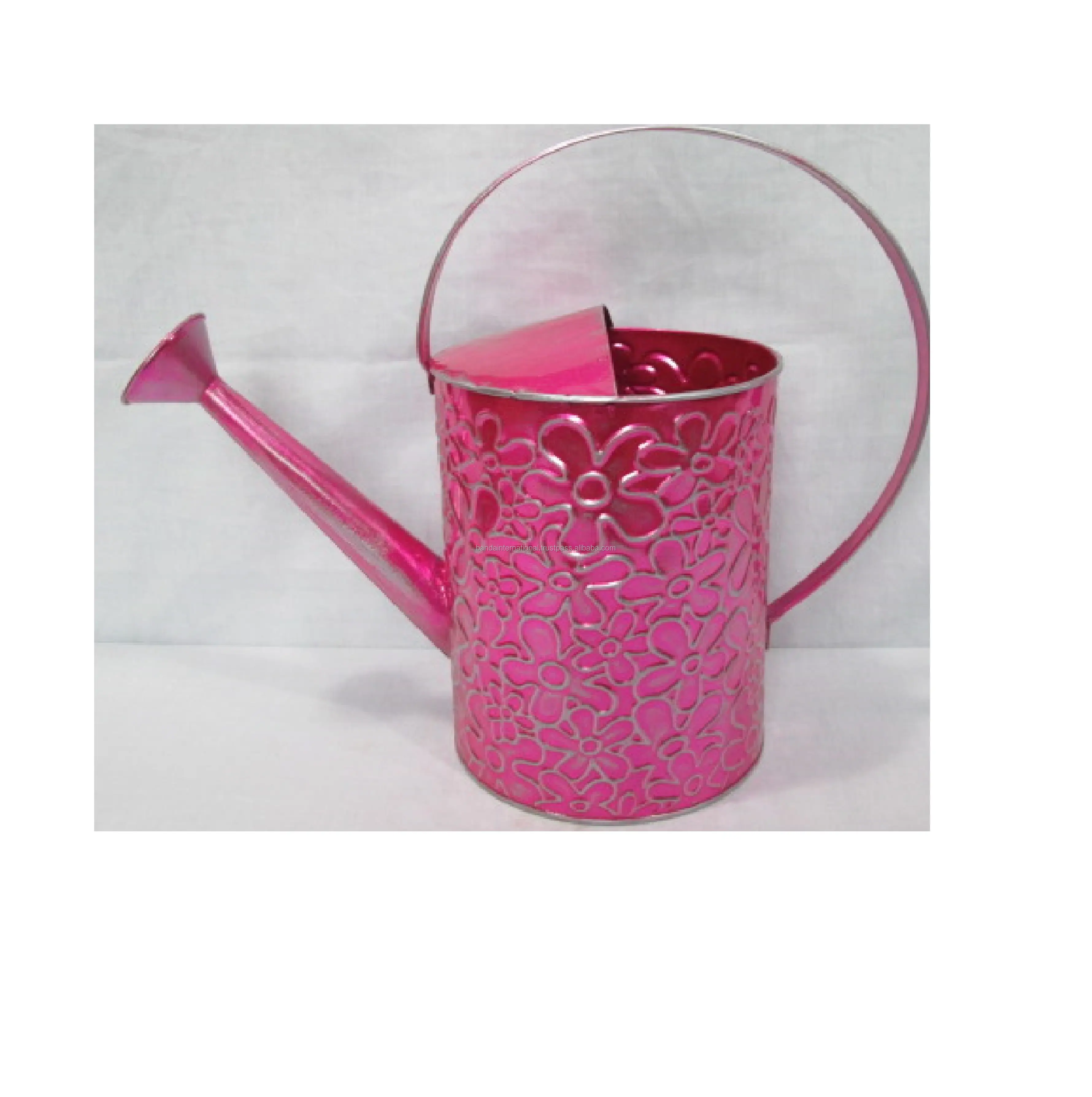 Wholesale Galvanized Zinc Watering Can Indian Hand Craved garden And Home Plant watering Can