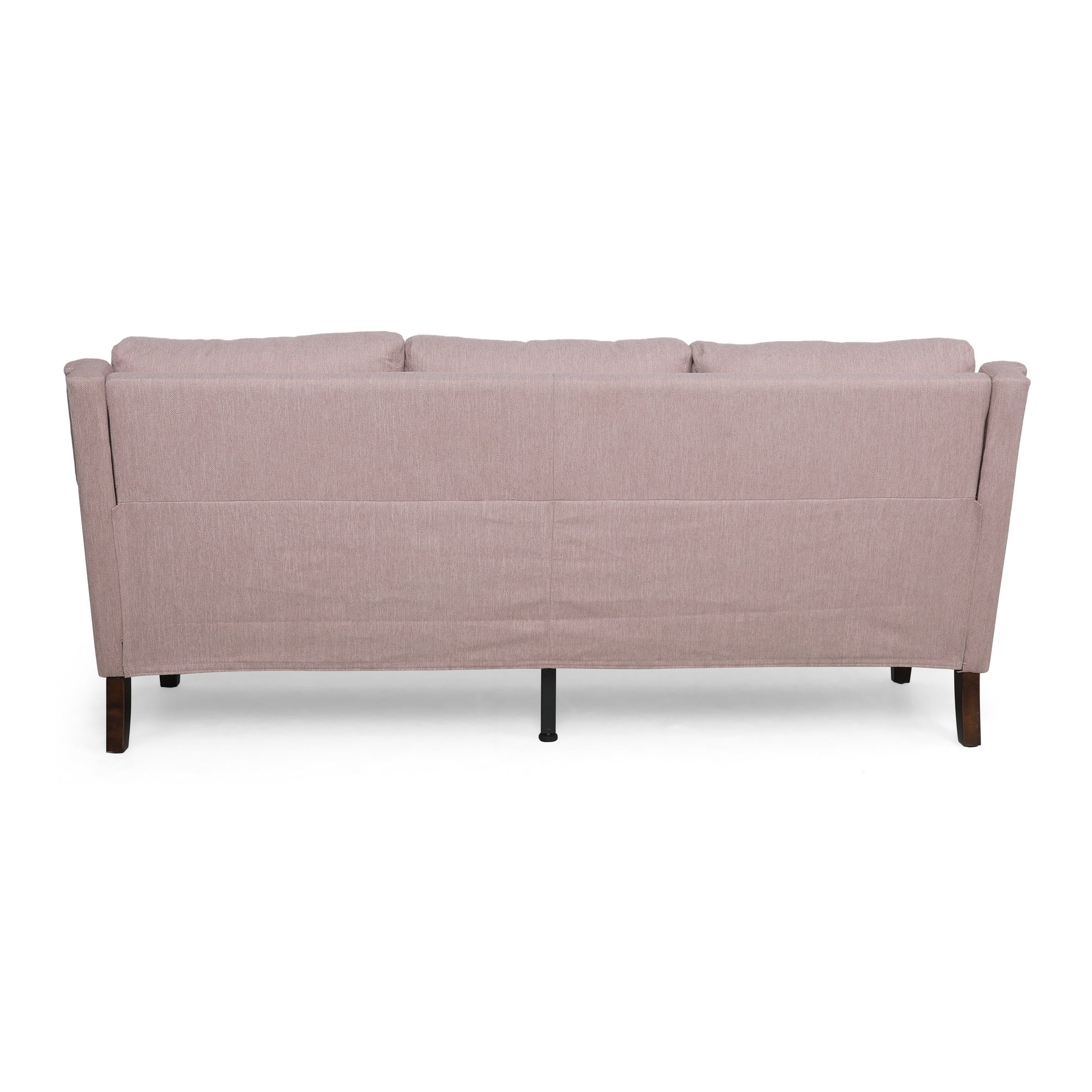 Noble House Ember Interiors Sofa, Espresso and Light Blush