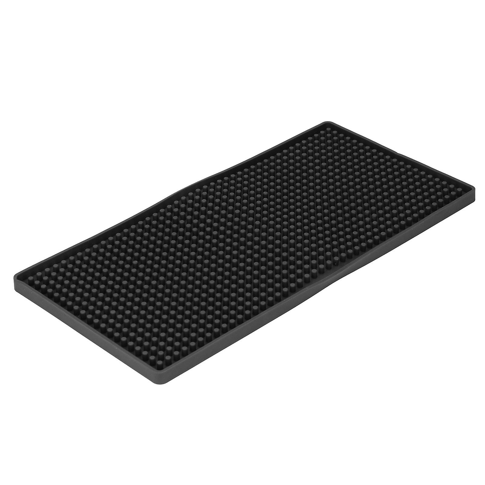 Bar Mat Premium Food Grade Silicone Heat Resistant Durable Odorless Nonslip Soft Flexible Coffee Bar Matblack