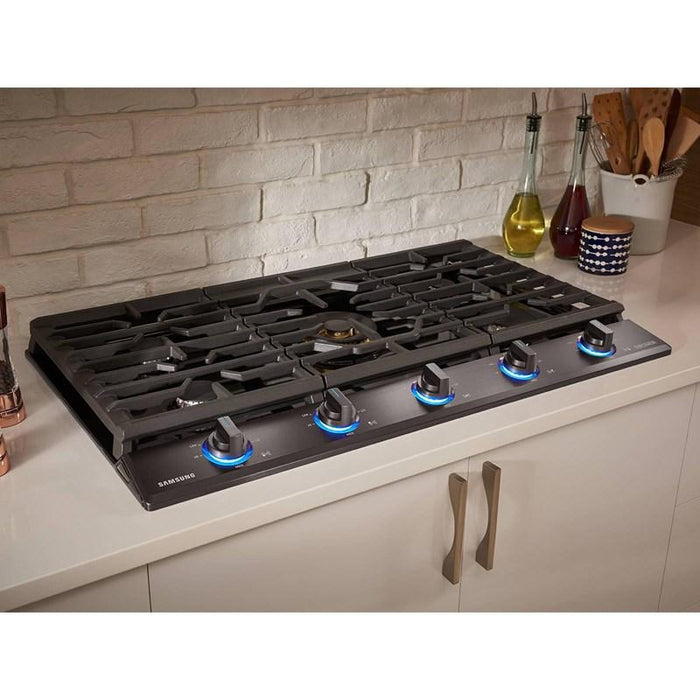 NA36N9755TMAA 36quot Chef Collection Gas Cooktop with 22K BTU Du