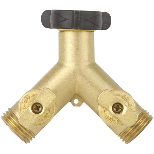 Gilmour Brass High Flow 2-Way Shut-Off Valve