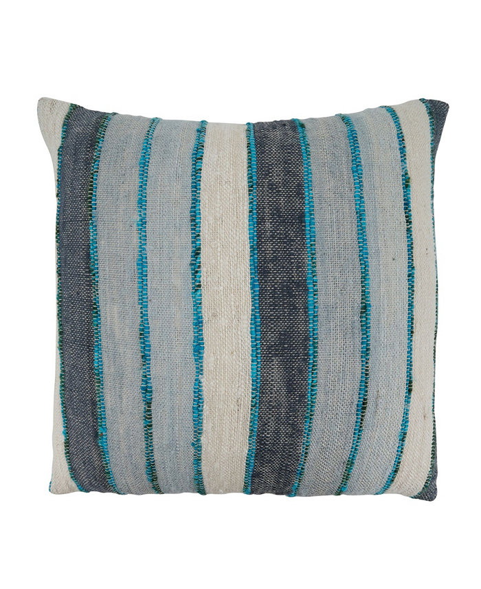 Saro Lifestyle Striped Decorative Pillow， 20