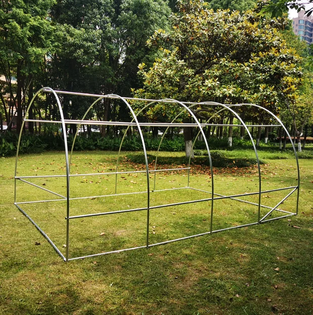 Factory supply outdoor agricultural tunnel green house portable domed plastic film backyard greenhouse for plants