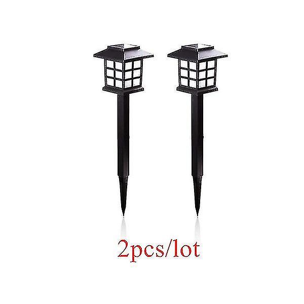 2pcs Led Solar Pathway Lights Waterproof Outdoor Solar For Garden/landscape/yard/patio/driveway/walkway Lighting