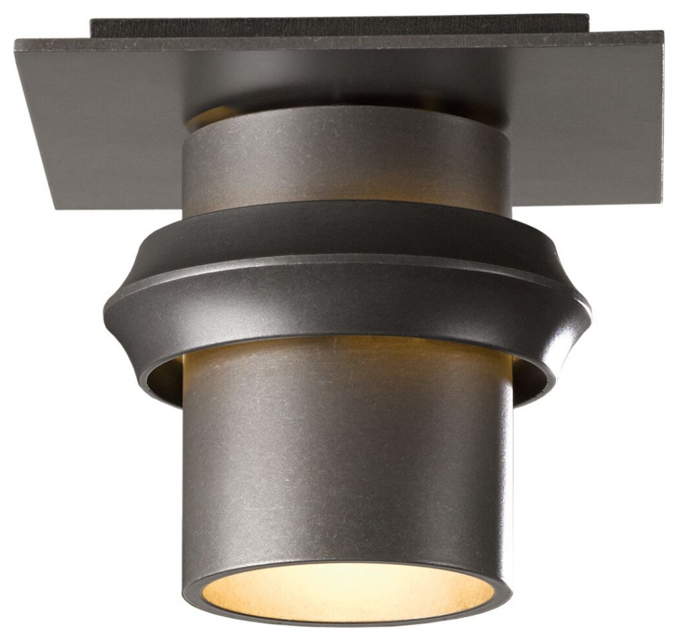 Hubbardton Forge 364901 Twilight Small Dark Sky Friendly Outdoor Semi Flush   Transitional   Outdoor Flush mount Ceiling Lighting   by The Lighthouse  Houzz