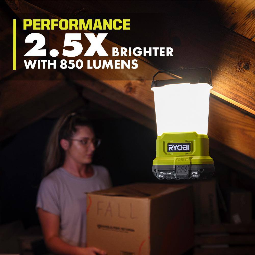 RYOBI ONE+ 18V Cordless LED Area Light with USB (Tool Only) PCL662B