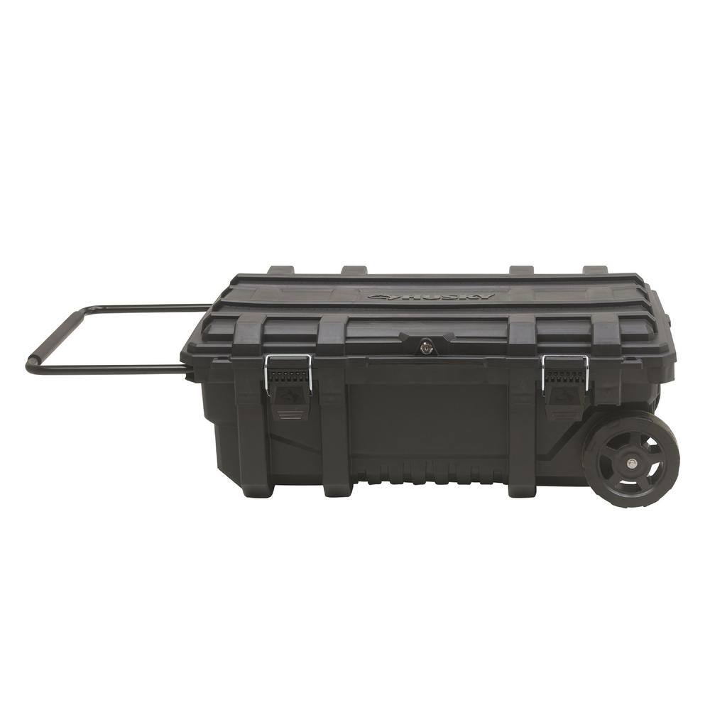 Husky 23 in. 25 Gal. Black Rolling Toolbox with Keyed Lock 206318