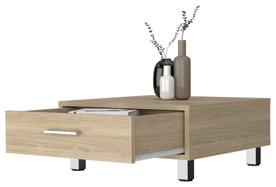 FM FURNITURE Kabul Coffee Table Light Pine (beige) Engineered Wood   Contemporary   Coffee Tables   by Homesquare  Houzz