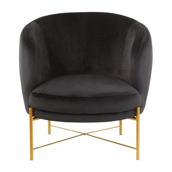 Chloe Upholstered Accent Chair with Metal Legs