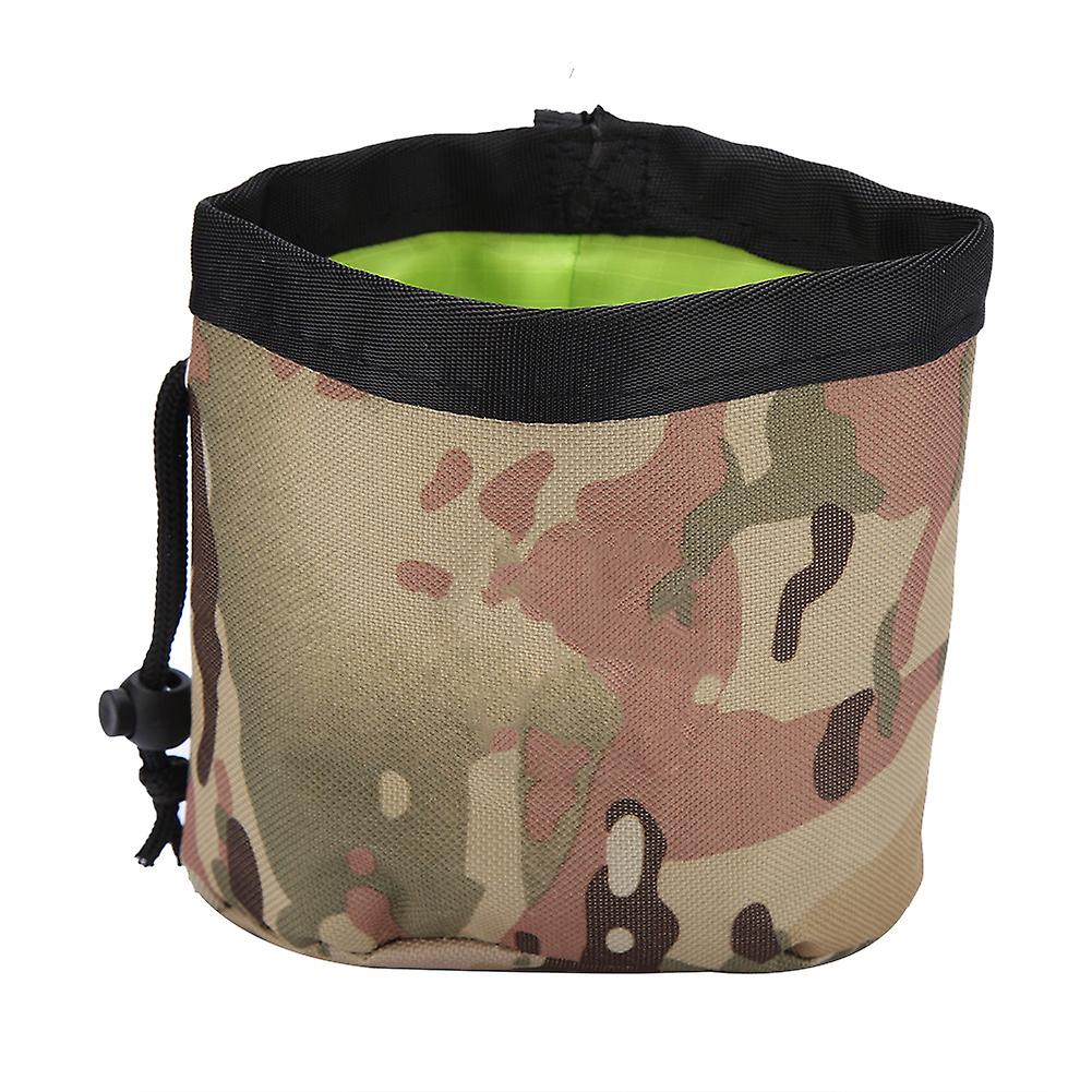 Canvas Multifunctional Portable Pet Snack Storage Bag For Pet Dog Outdoors(green)