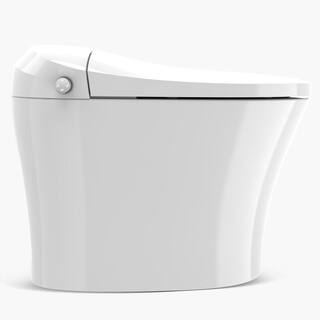 HOROW 11.27 GPF Tankless Elongated Smart Toilet Bidet in White with Frontrear Wash and Auto Flush HR-0015