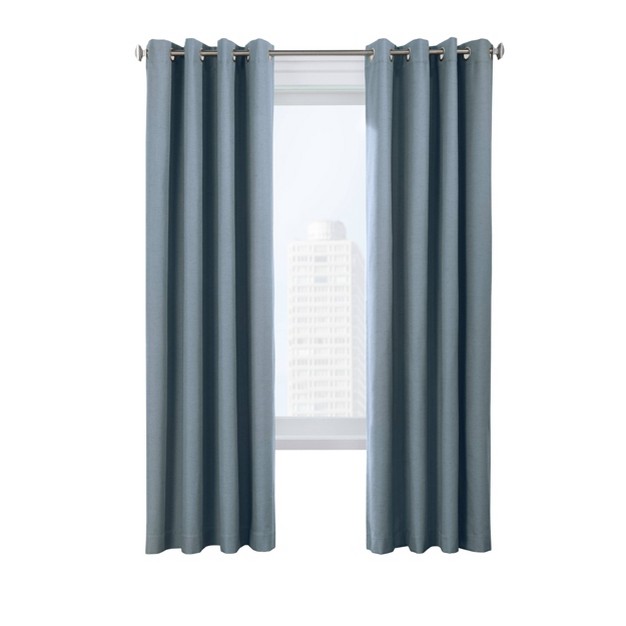 Set Of 2 Suprema Grommet Top Blackout Curtain Panels Thermaplus