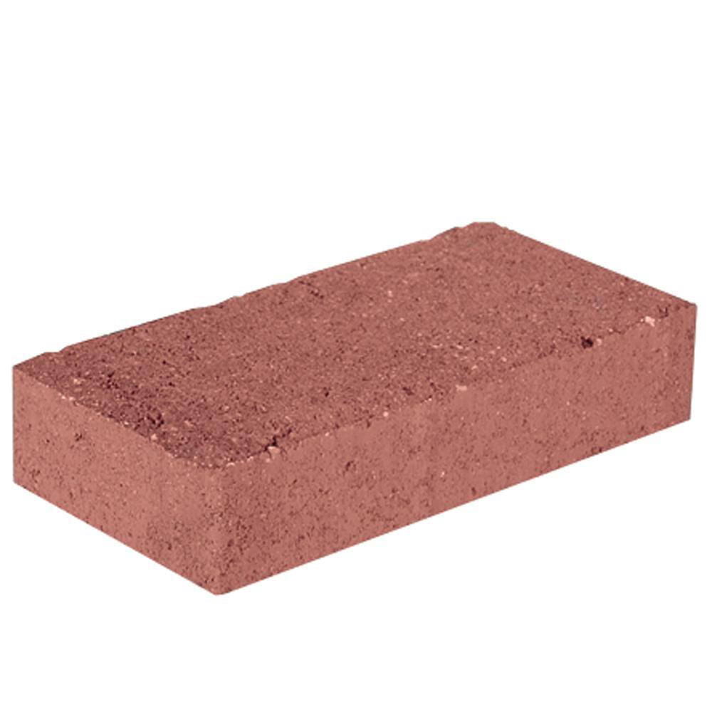 Pavestone Holland 7.87 in. L x 3.94 in. W x 1.77 in. H Red Concrete Paver (672-Pieces145 sq. ft.Pallet) 22051