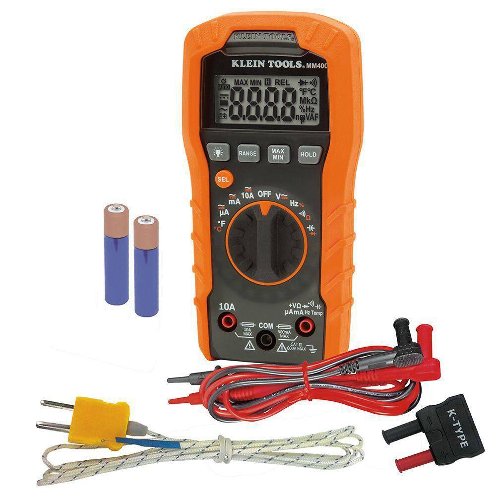 Klein Tools 600V Auto Ranging Digital Multimeter MM400