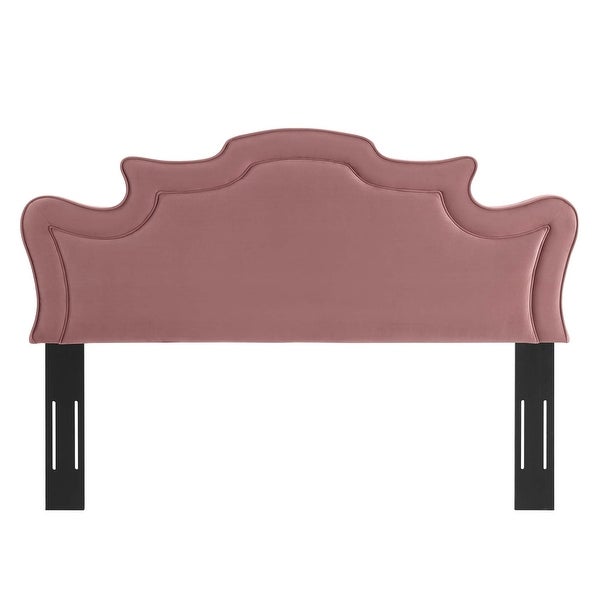 Evangeline Performance Velvet Twin Headboard - - 35485316