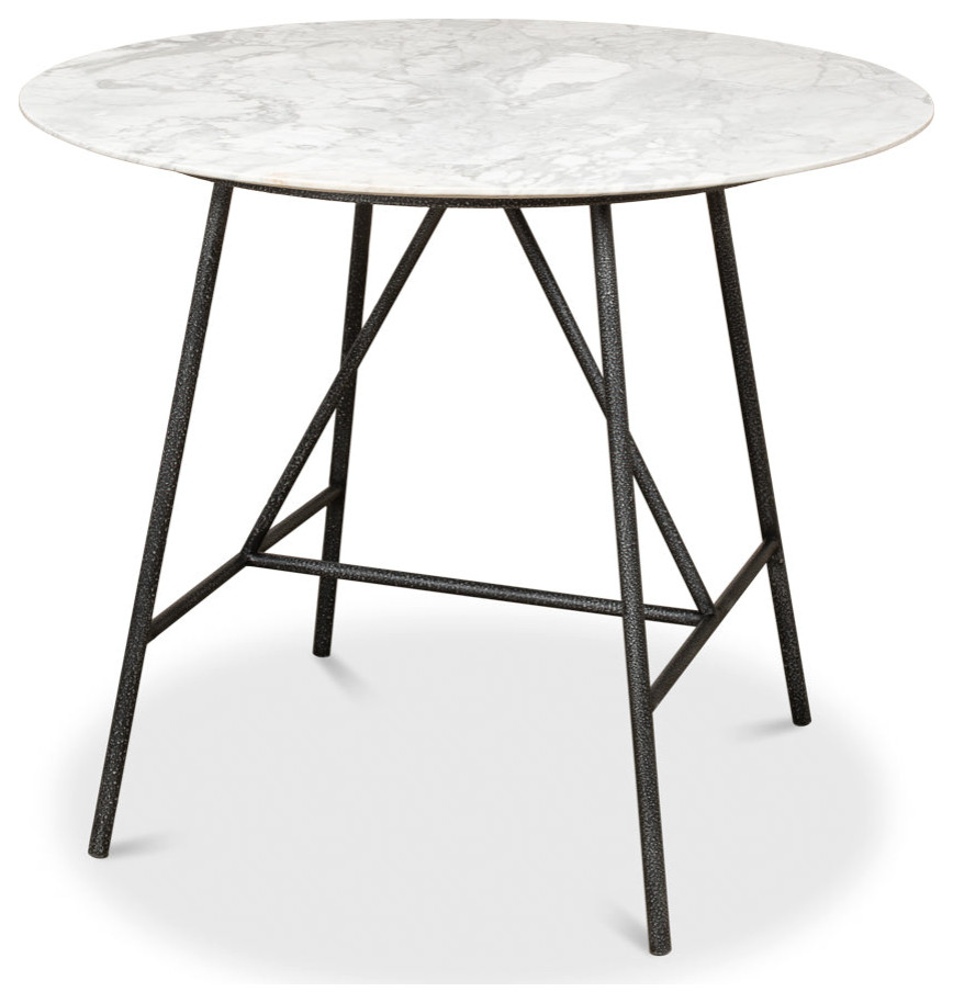 Portofino Round Cafe Bistro Table   Transitional   Coffee Tables   by Sideboards and Things  Houzz