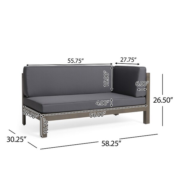 Outdoor Chat Set Patio Sofa Set RIGHT CORNER BENCH SET