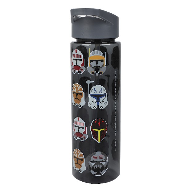 Star Wars Stormtroopers amp Wookies 24 Oz Single Wall Gray Plastic Water Bottle