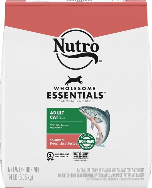 Nutro Wholesome Essentials Adult Salmon and Brown Rice Recipe Dry Cat Food