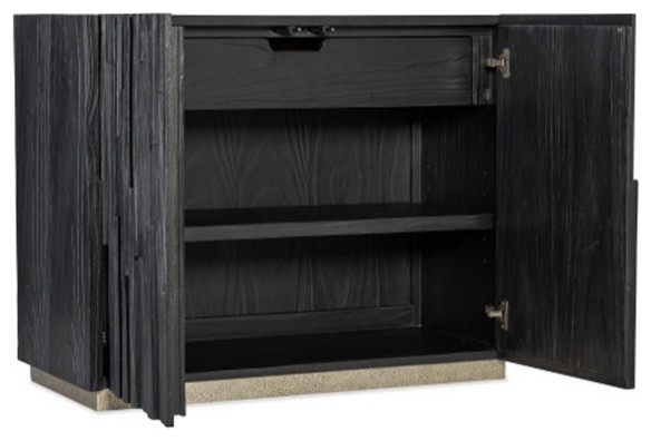 Hooker Furniture Chapman Veneers Shou Sugi Ban Accent Chest in Black   Transitional   Accent Chests And Cabinets   by Homesquare  Houzz