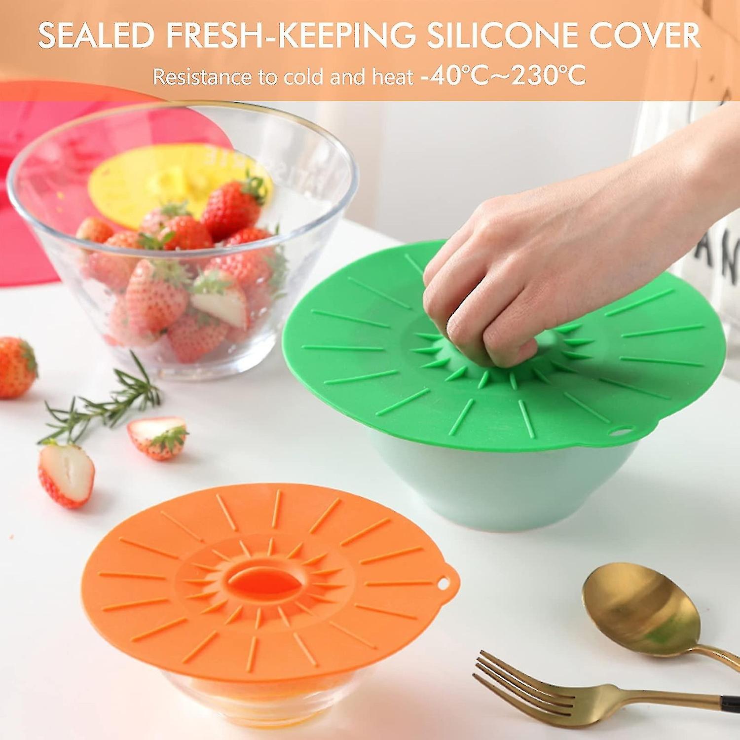 Silicone Suction Lids Silicone Food Lids Silicone Cup Cover Reusable Anti-dust Cup Covers For Bowls