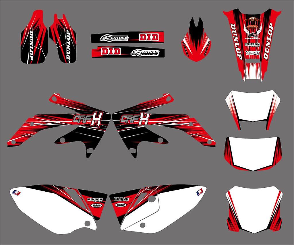 Born Pretty Decal Graphics Motorcycle Sticker Kit For Honda Crf450x Crf 450x 450 X 4 Stroke 2005-2016 2006 2007 2008 2009 2010 2011 2012