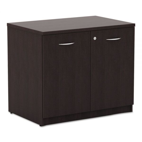 Alera Valencia Series Storage Cabinet， 34.13w x 22.78d x 29.5h， Espresso