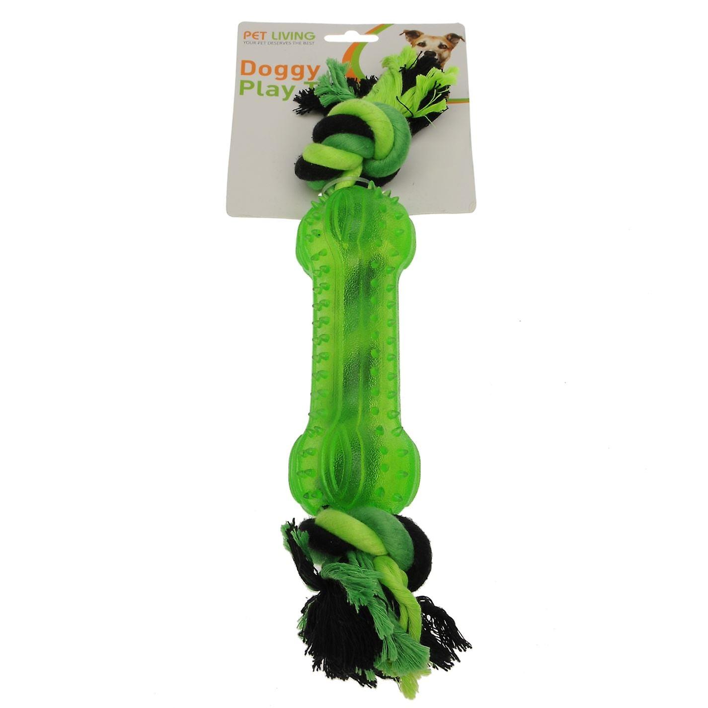 RB Rope and Bone Dog Toy Textured