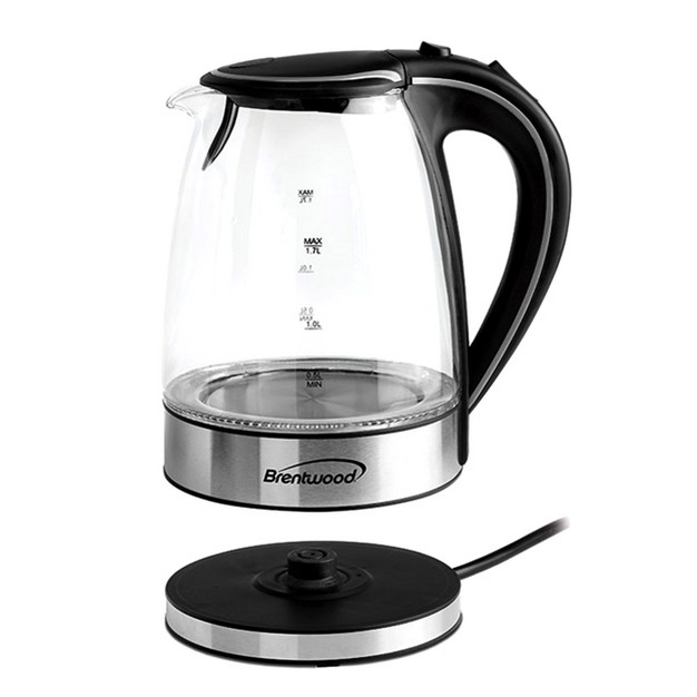 Brentwood 1 7l Tempered Glass Tea Kettle