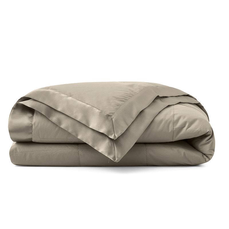 Unikome Oversized Lightweight Down Blanket with Satin Trim - 75% Down Fill