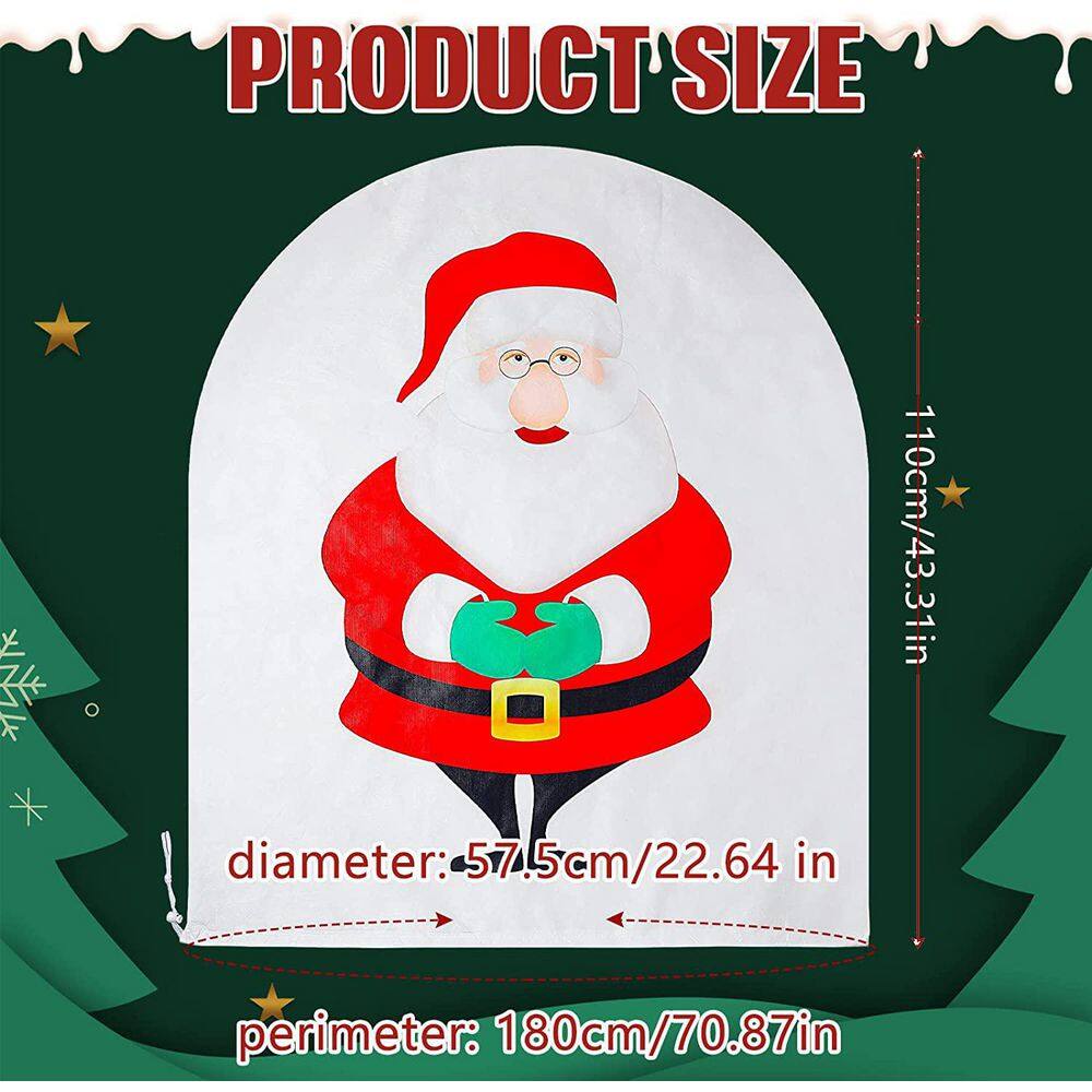 Christmas Winter Plant Thickening Freeze Cover Non Woven With Drawstring For Tree Plants， 22.64 x 43.31