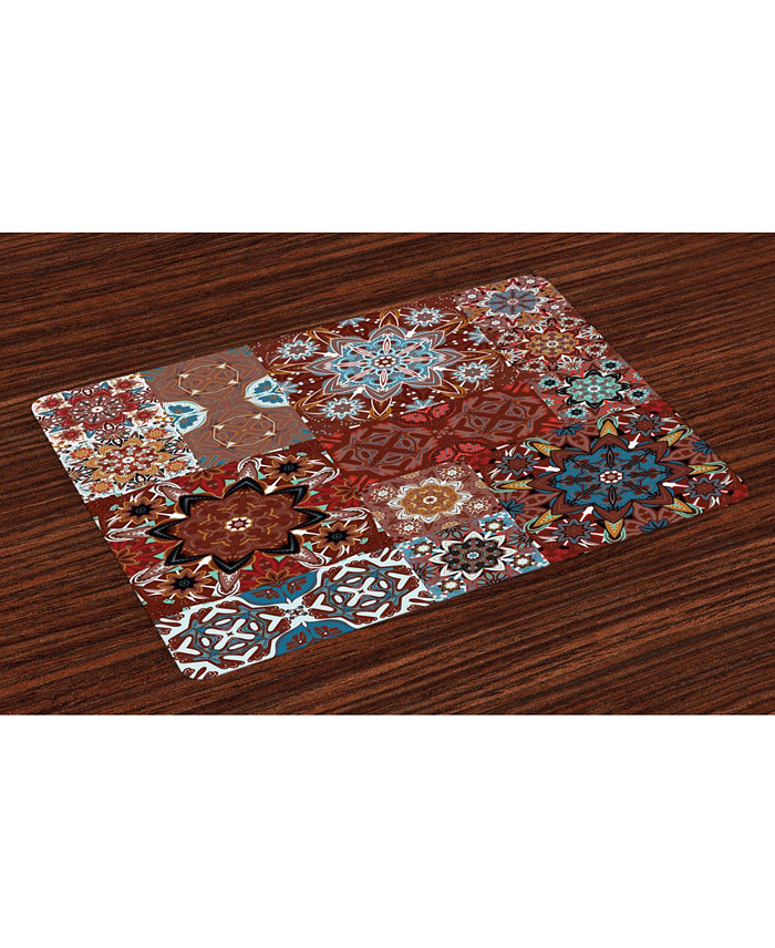 Ambesonne Victorian Place Mats Set of 4