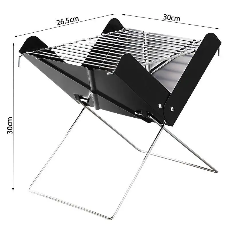 Camping barbeque stove portable folding outdoor charcoal bbq grill