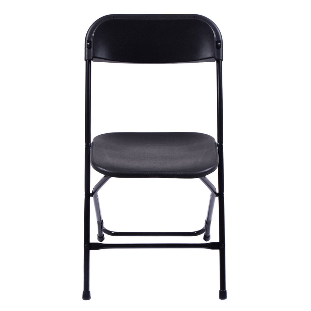 Ubesgoo Plastic Folding Chairs (5 Pack), Black