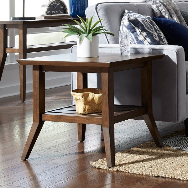 Ventura Blvd Bronze Spice Rectangular End Table