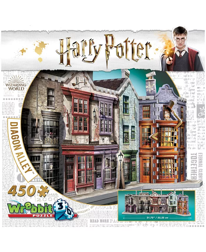 Wrebbit Harry Potter Collection - Diagon Alley 3D Puzzle- 450 Pieces