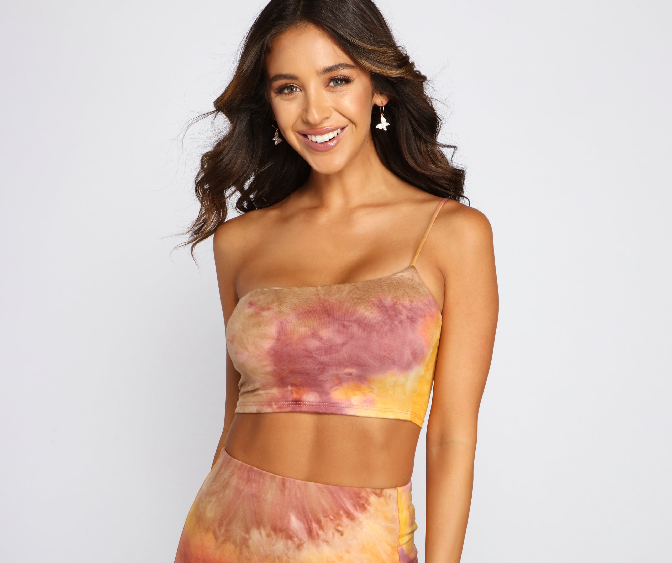 Golden Hour Tie-Dye Crop Top