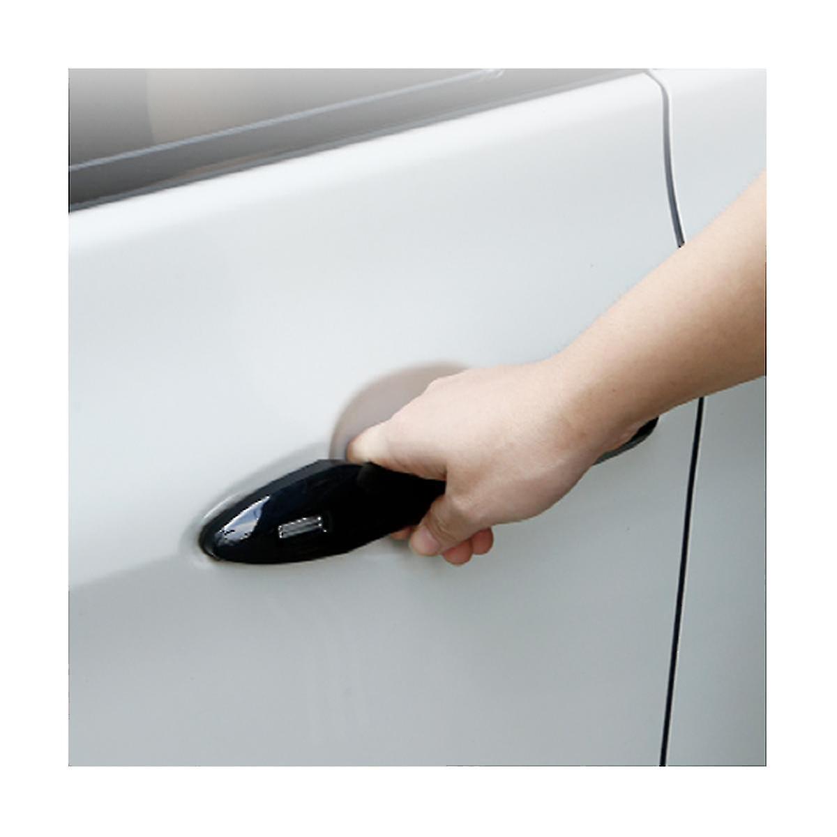 For 2019-2023 Hatchback Glossy Black Side Smart Exterior Door Handle Cover Trim Protective