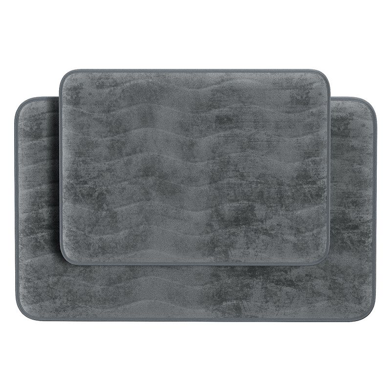 Portsmouth Home 2-piece Memory Foam Bath Mat Set