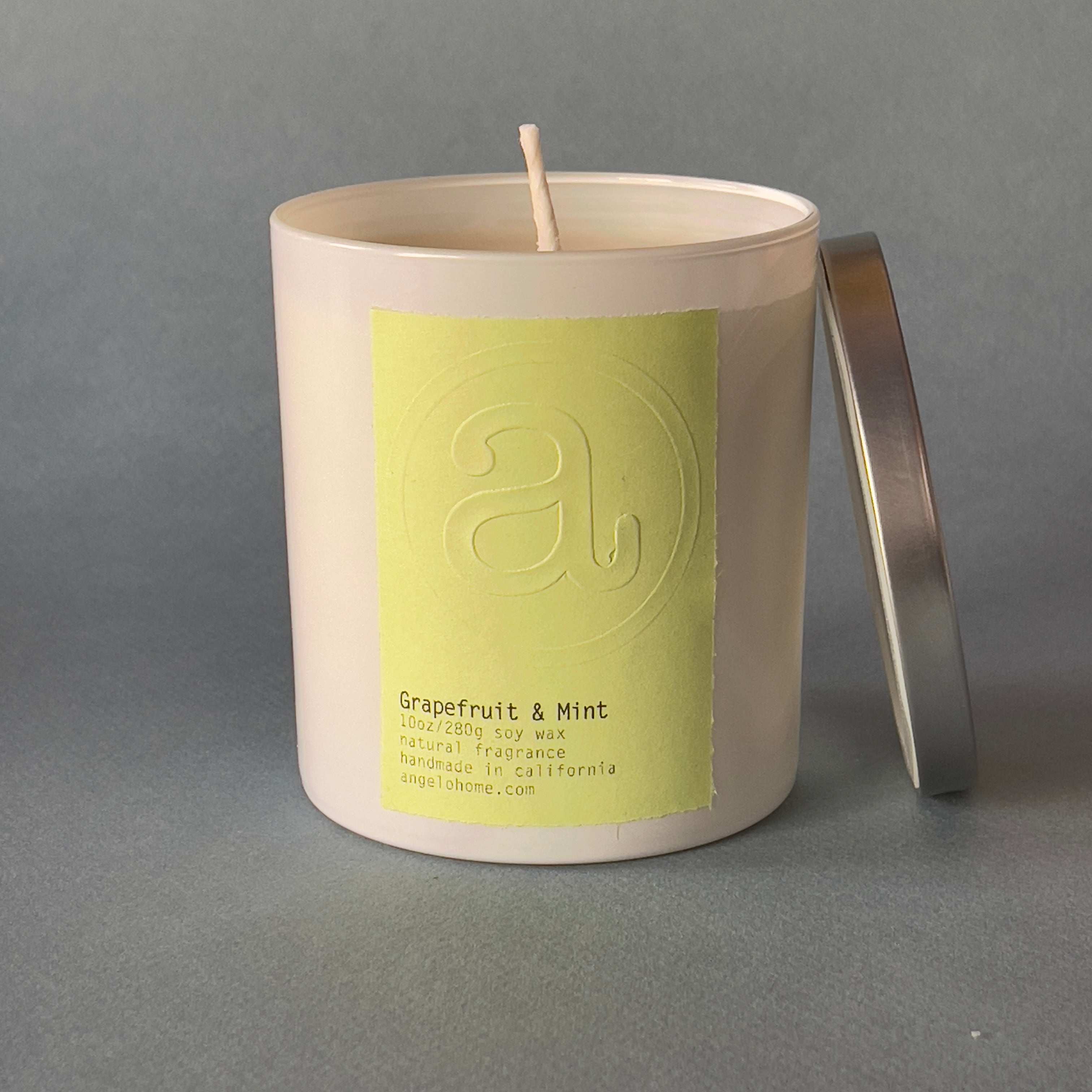 angelo:HOME Grapefruit & Mint Scented Candle