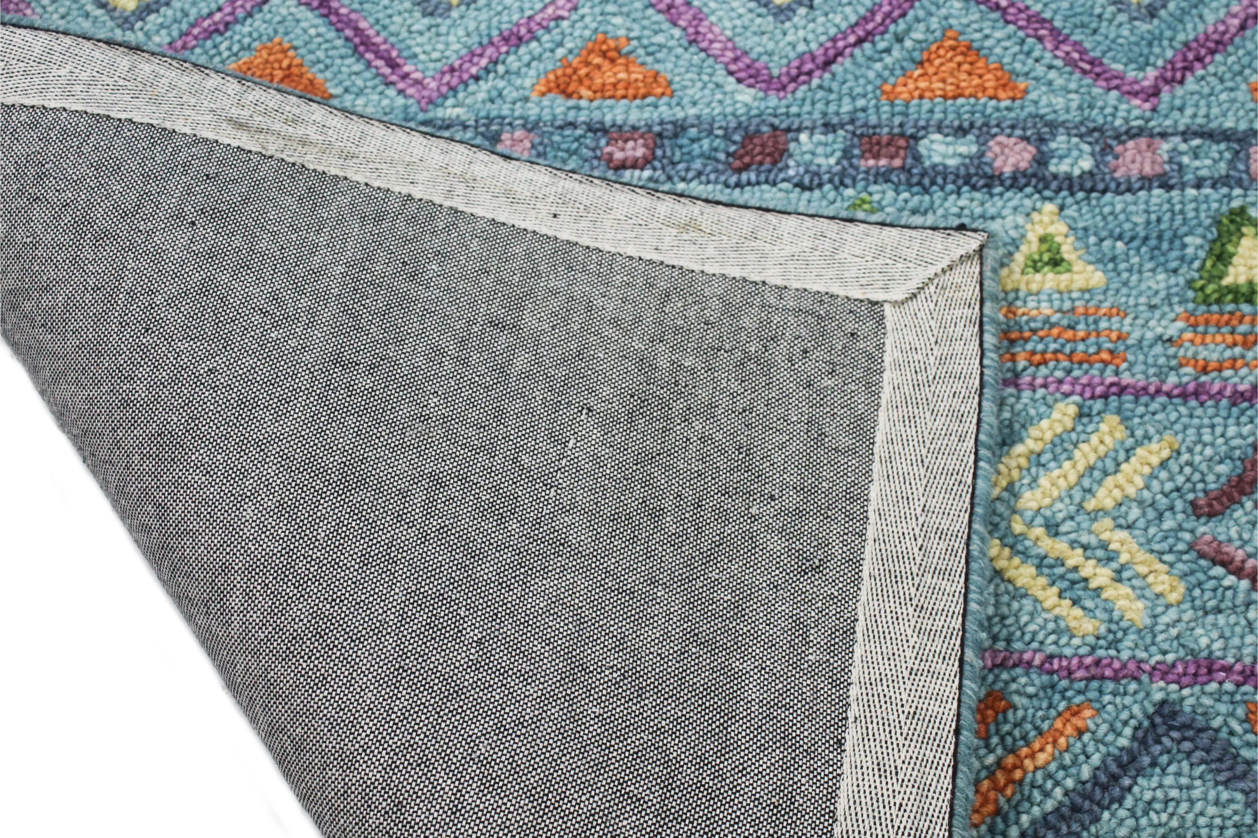 Valencia 5 x 8 Naim Abstract Teal Area Rug